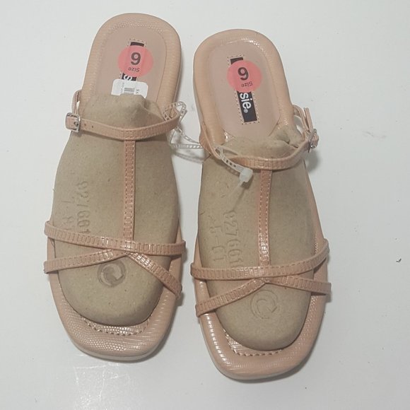 Kensie Shoes - Kensie Womens Delicah Pink Pebbled Slide Sandals Shoes 6 Medium